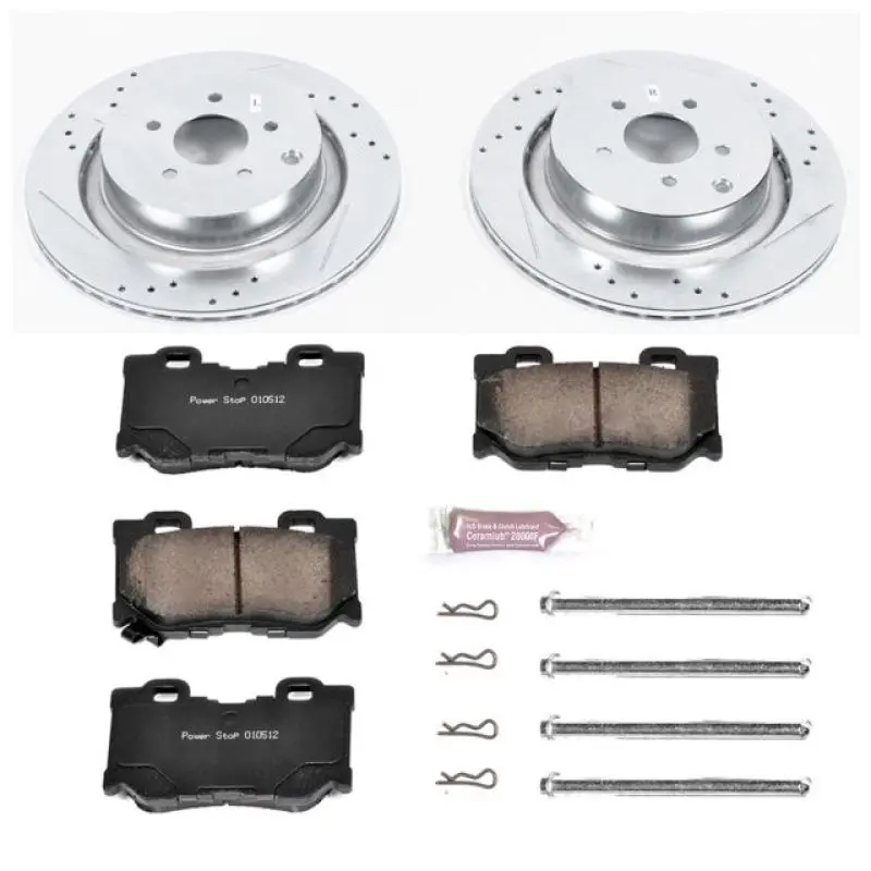 Power Stop 09-13 Infiniti Fx50 Rear Z23 Evolution Sport Brake Kit 1