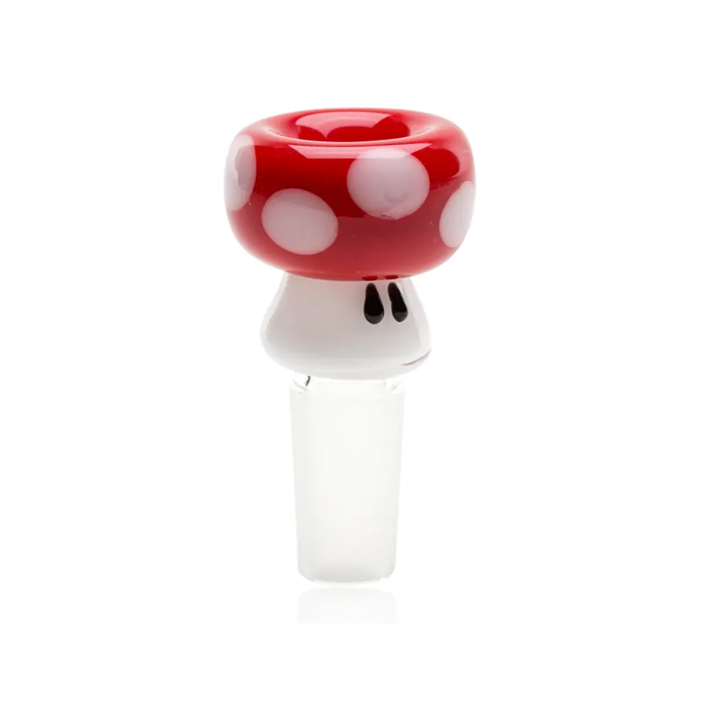 Empire Glass Works Red Mushroom Bowl 1