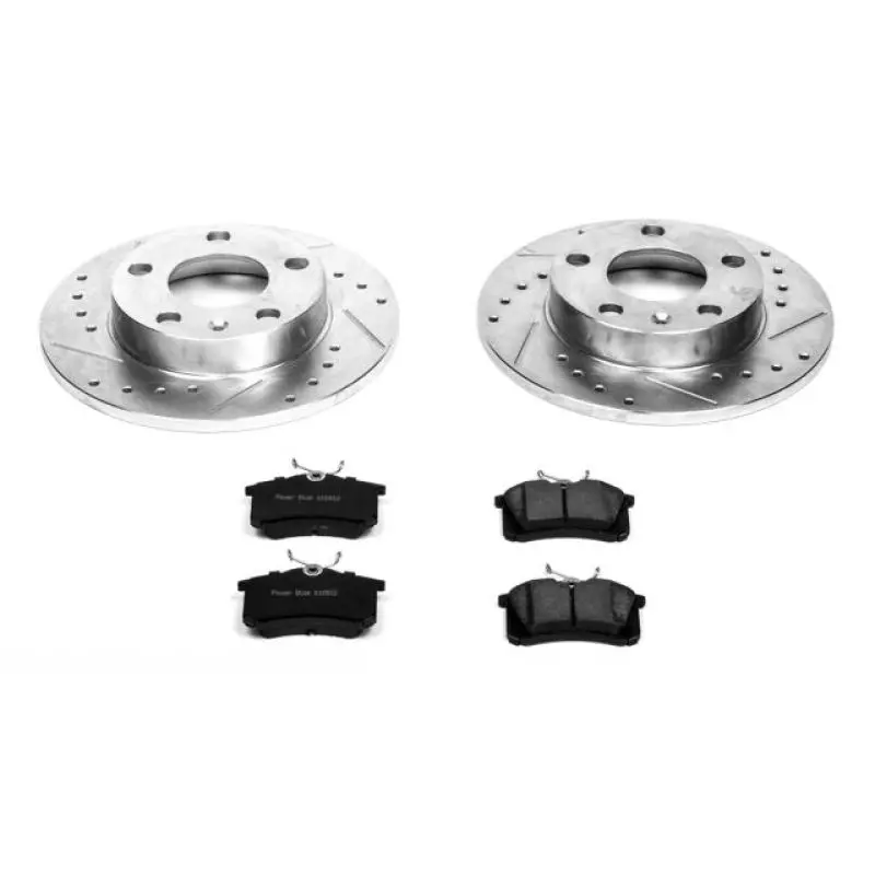 Power Stop 02-06 Audi A4 Rear Z23 Evolution Sport Brake Kit 1