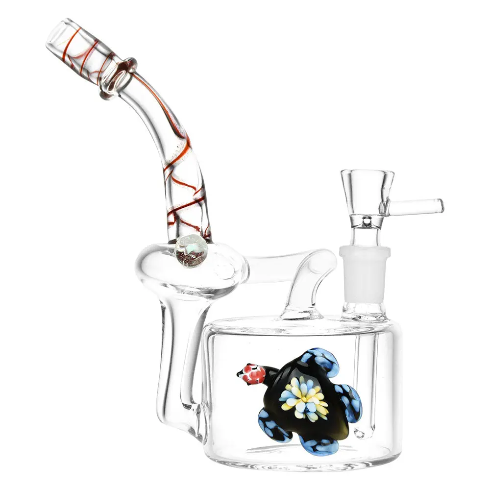 Sunbathing Sea Turtle Recycler Water Pipe - 14Mm F / 7" 1