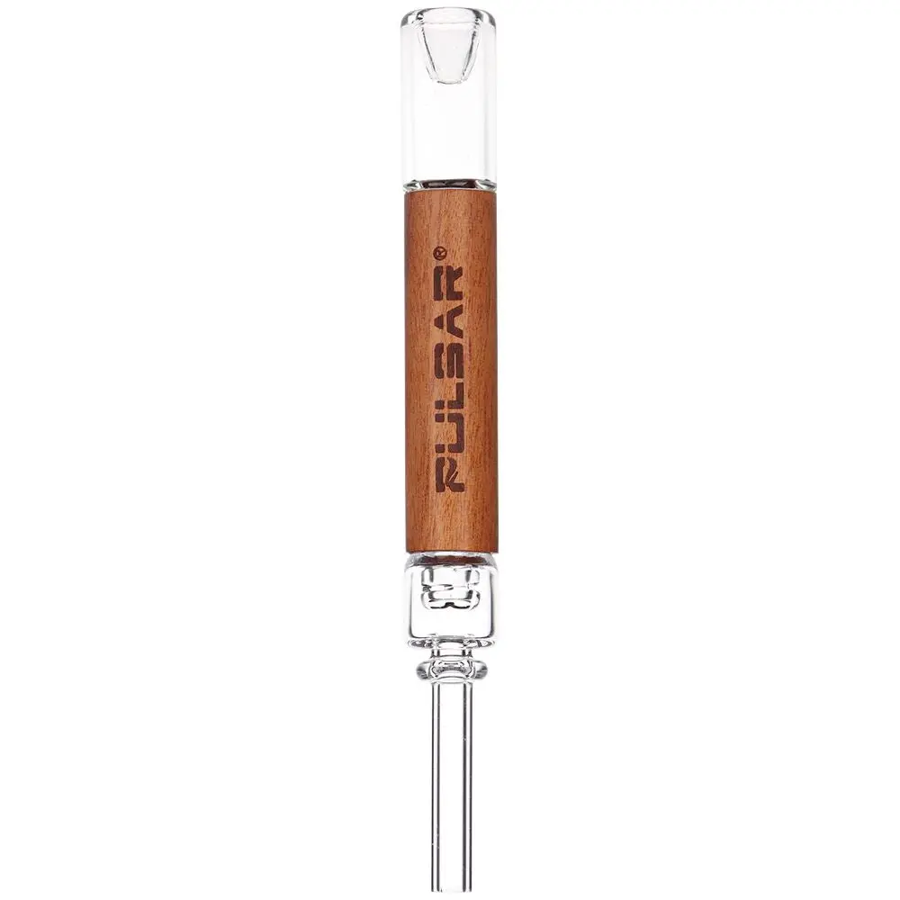 Pulsar Quartz & Rosewood Deco Dab Straw - 5.75" 1