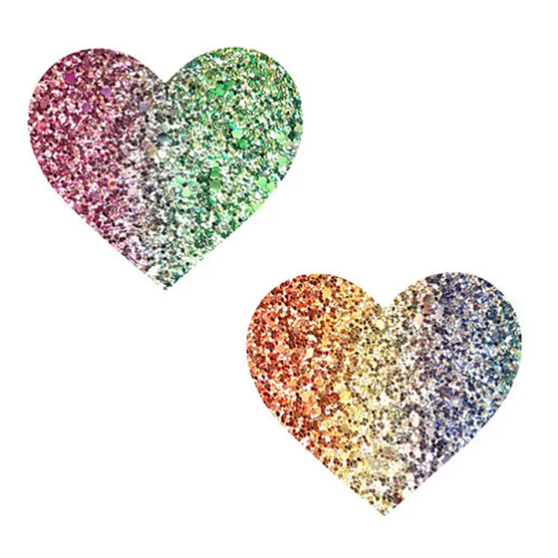 Neva Nude Pasty Heart Glitter Multicolor 1
