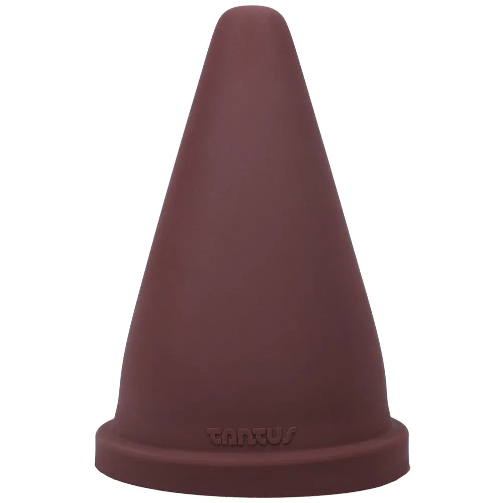 Tantus Cone Squat Firm Dildo Garnet (Box) 1