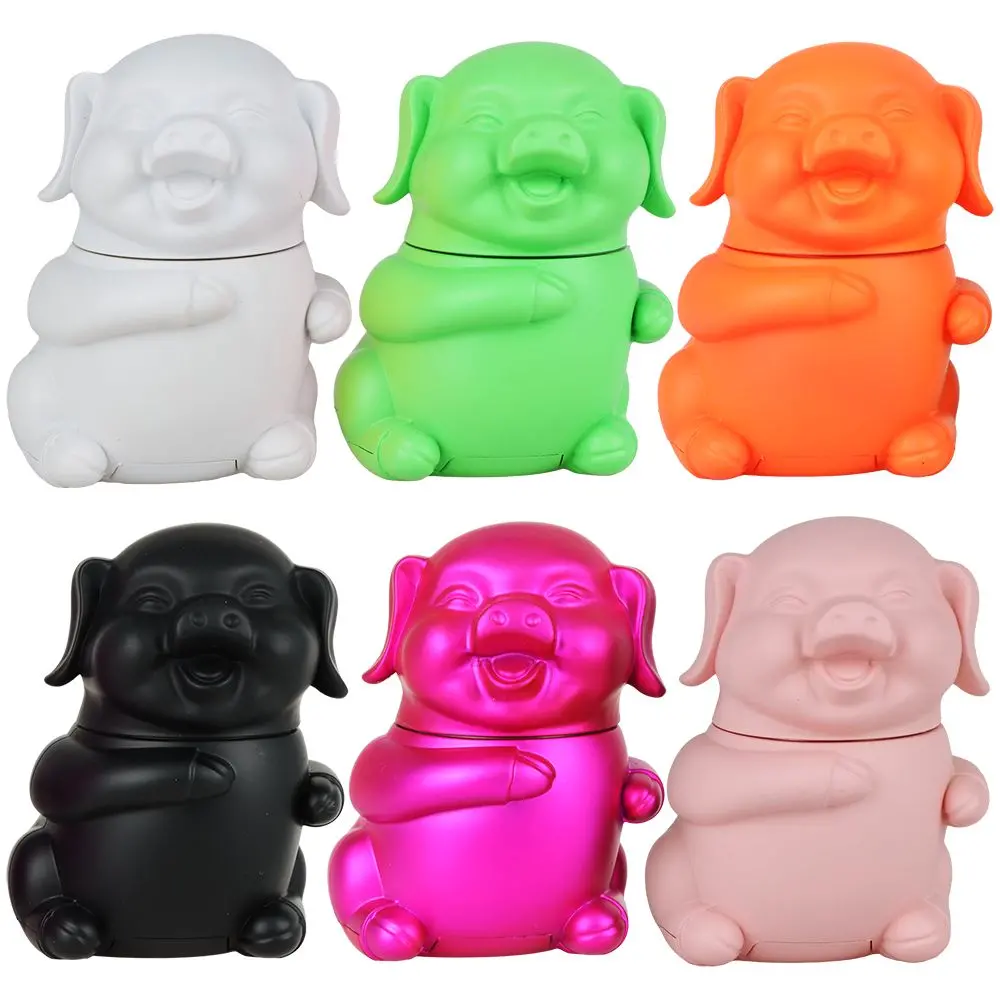 Happy As A Pig In Slop Aluminum Grinder - 4Pc / 1.75" / Colors Vary 1