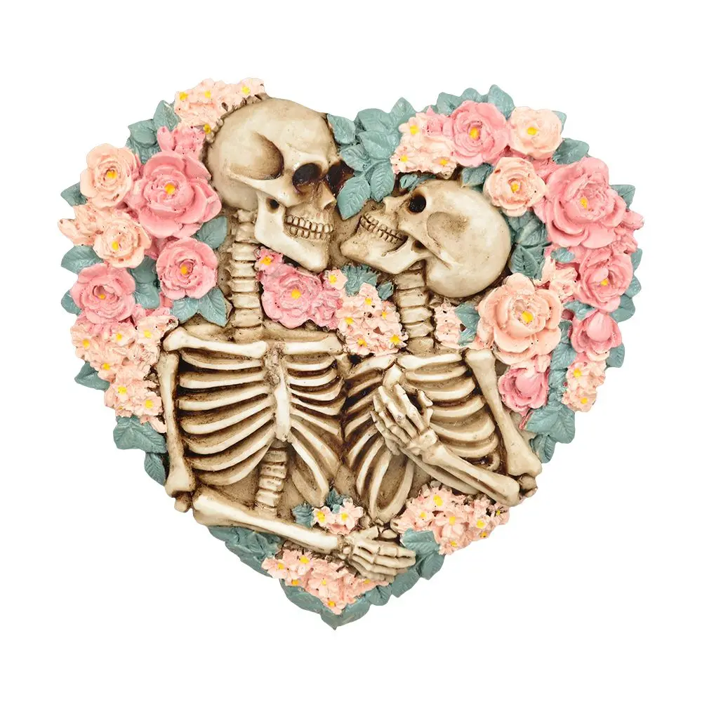 Skeletons Embrace Incense Burner - 5.25" X 5.5" 1