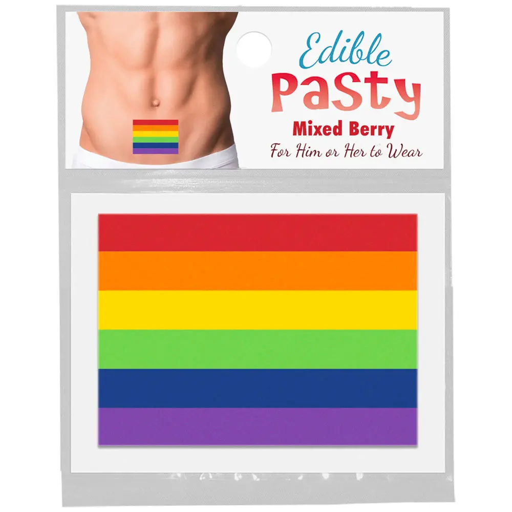 Edible Pride Flag Pasty Mixed Berry 1