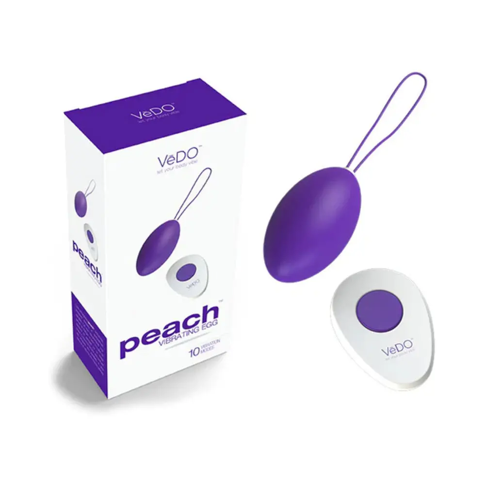Vedo Peach Rechargeable Egg Vibe - Into You Indigo 1