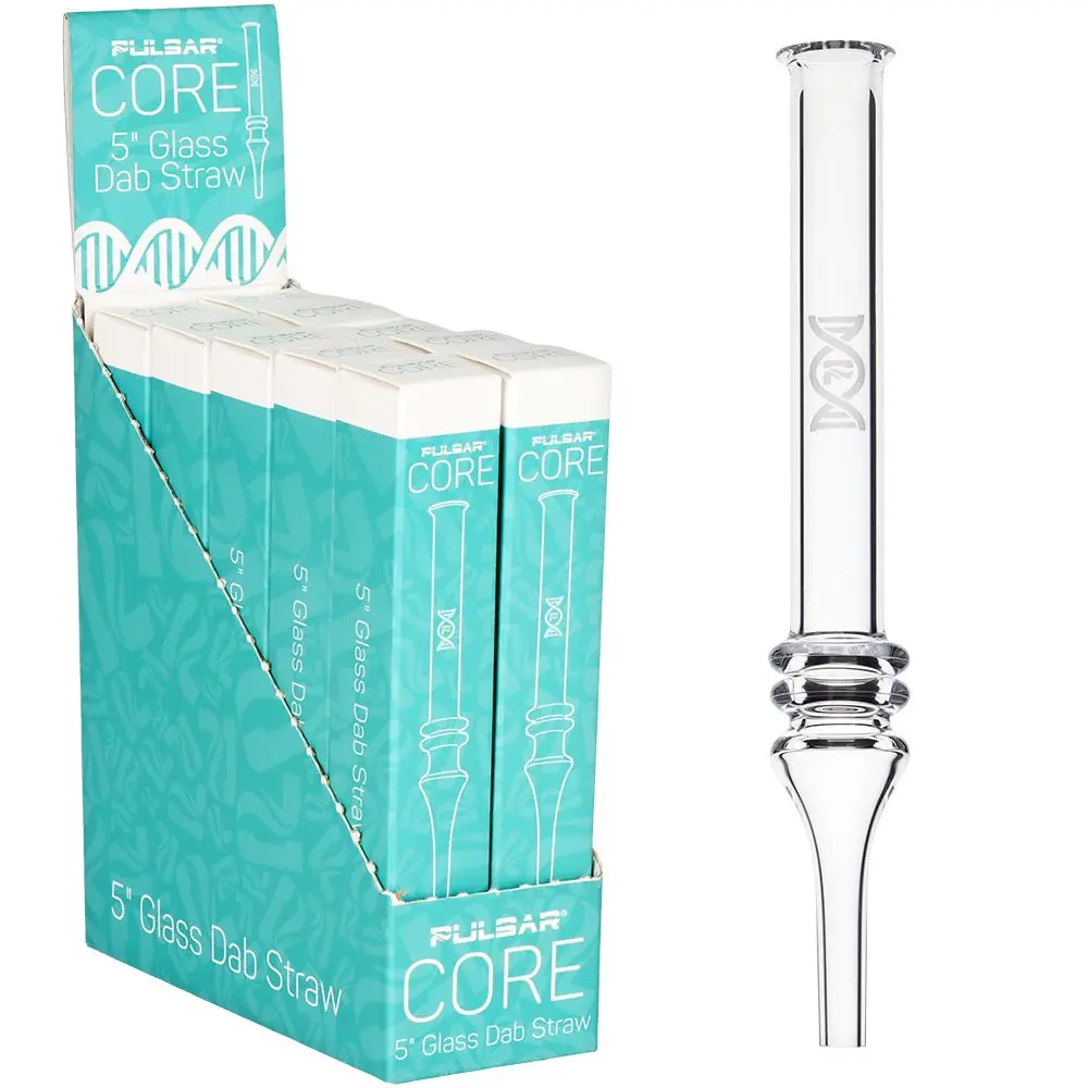 10Ct Display - Pulsar Core Quartz Dab Straw - 5" 1