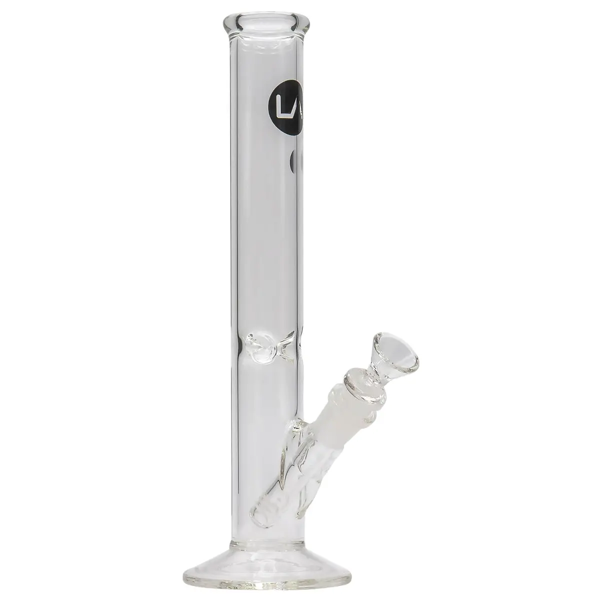 La Pipes 12" Clear Straight Shot Bong 1
