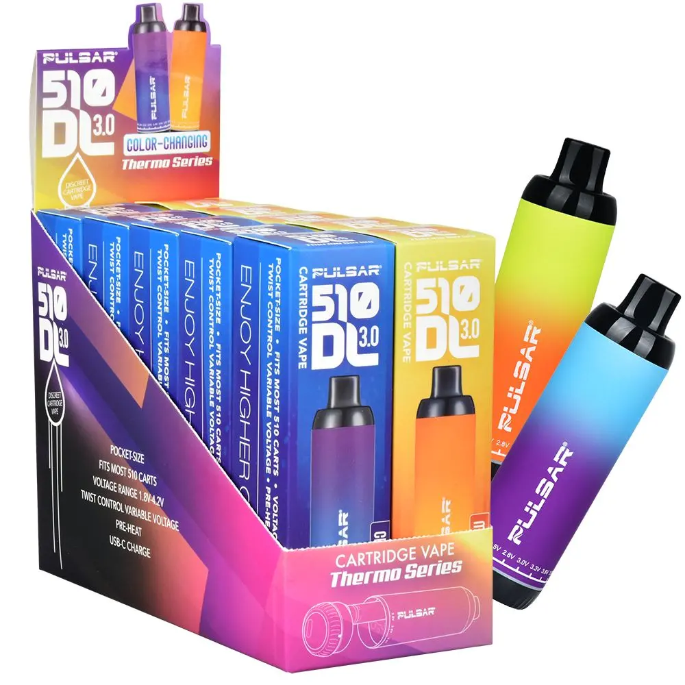 Pulsar 510 Dl 3.0 Thermo Twist Variable Voltage Vape Pen - 650Mah / 10Ct 1