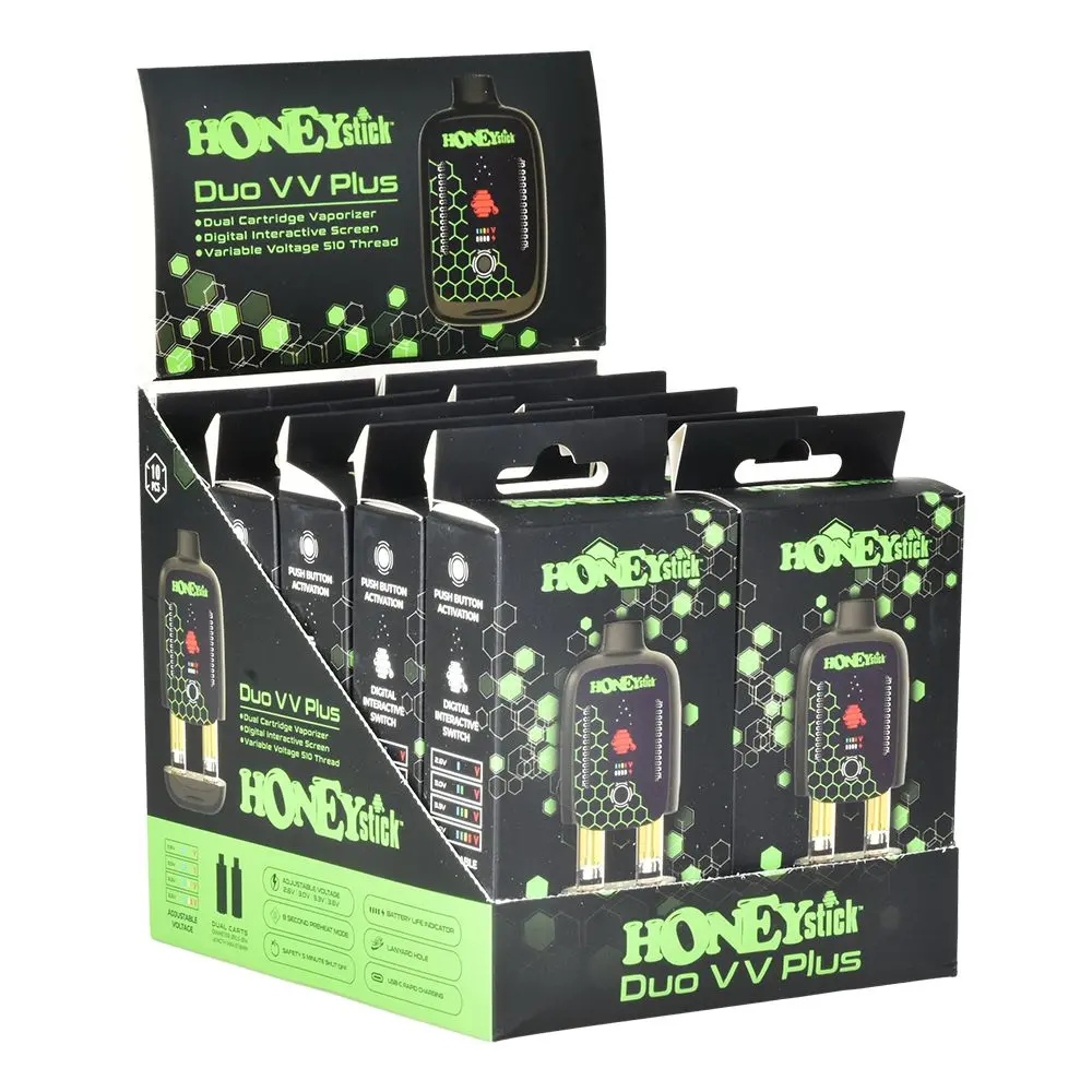 Honeystick Duo Variable Voltage Plus Dual Cartridge 510 Vape Bar 2