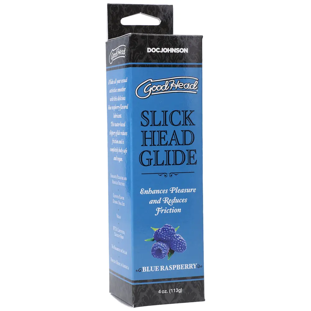 Goodhead Slick Head Glide Blue Raspberry 4 Oz. 1