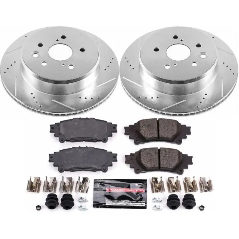 Power Stop 13-19 Lexus Gs350 Rear Z23 Evolution Sport Brake Kit 1