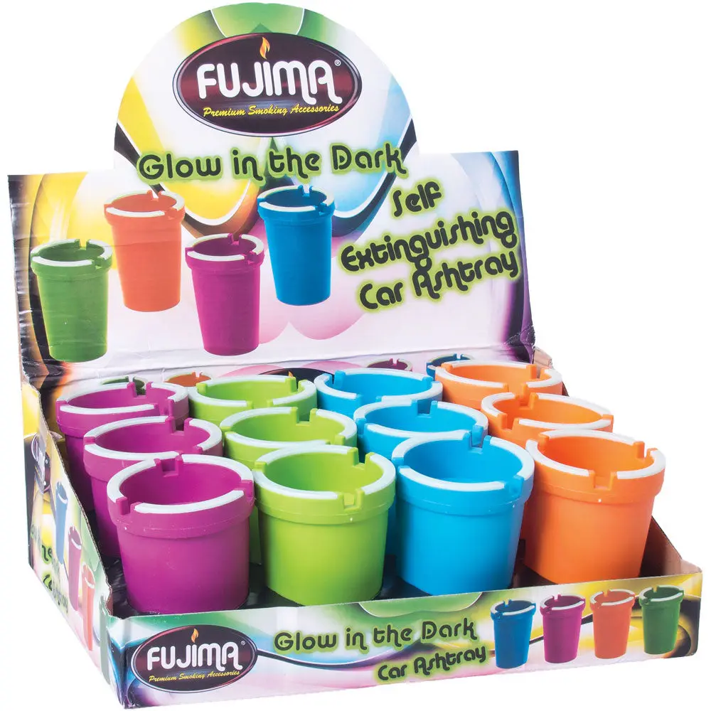 Fujima Glow Self Extinguish Ashtray - 12Pcs 1