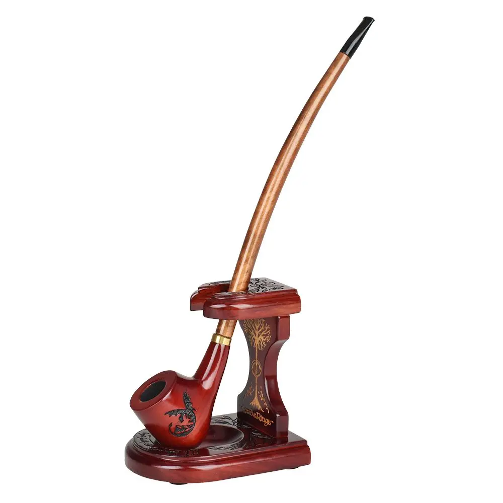 Pulsar Shire Pipes X Lotr Smaug Pipe & Middle-Earth Pipe Stand Bundle - 11.5" 1