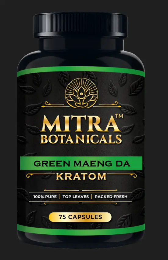 Mitra Botanicals Green Maeng Da – Kratom (75 Capsules) 1