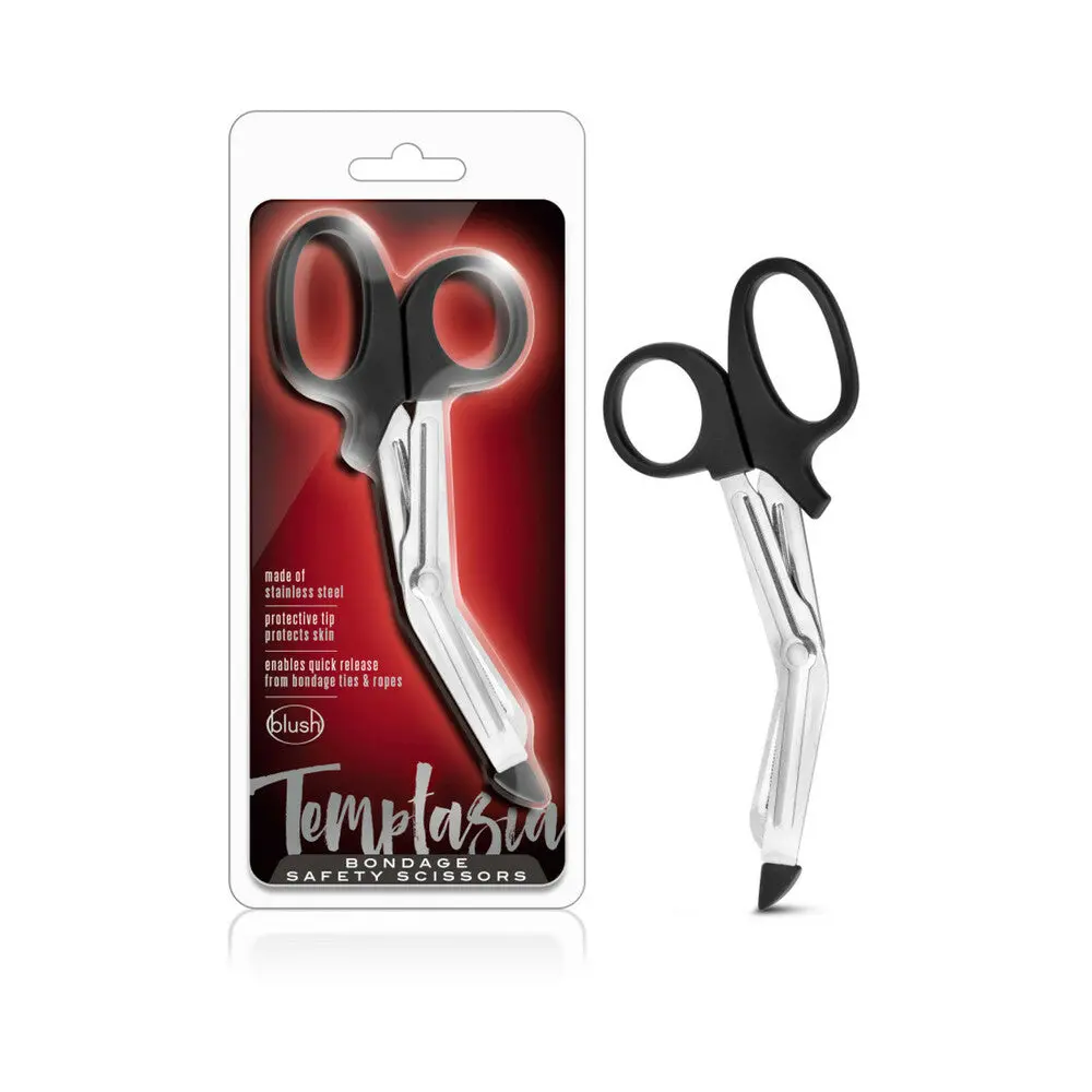 Blush Temptasia Bondage Safety Scissors Black 1