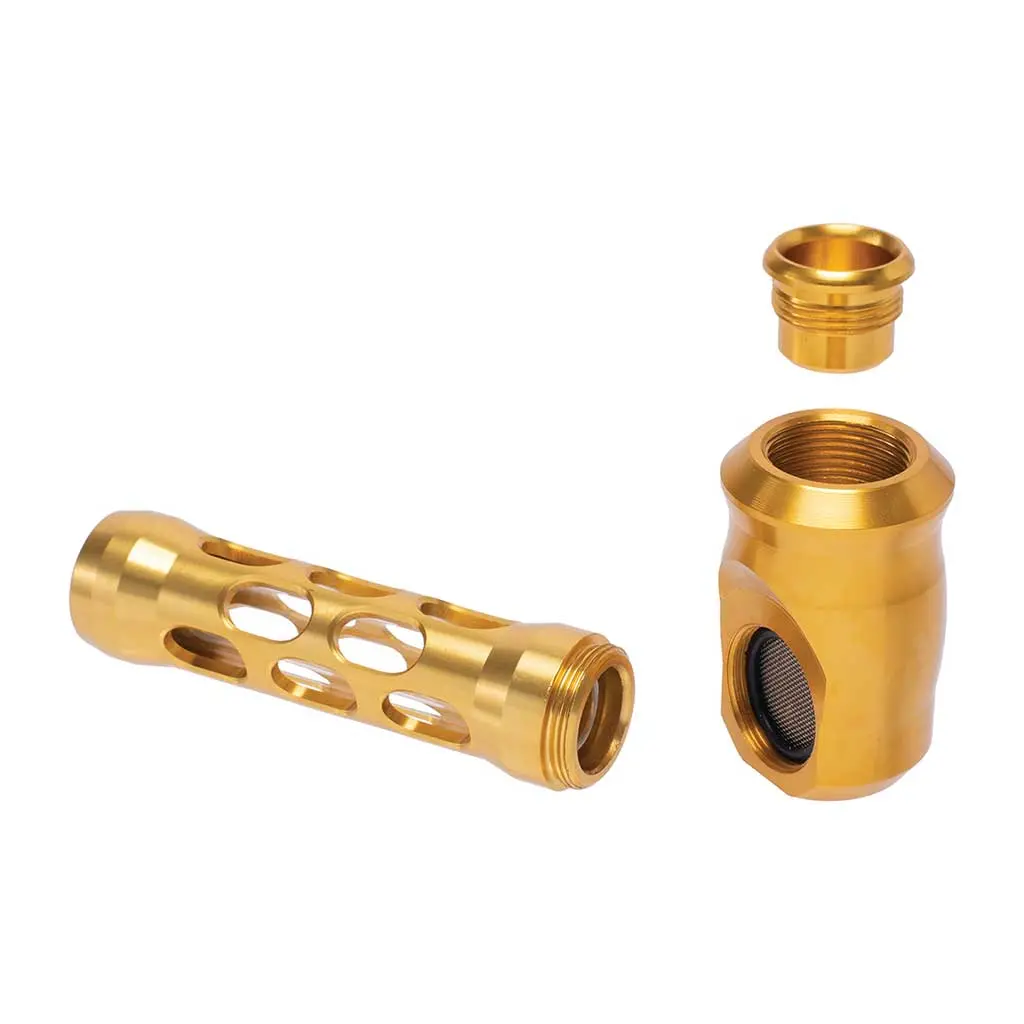Aluminum Glass Perforated Hand Pipe 3