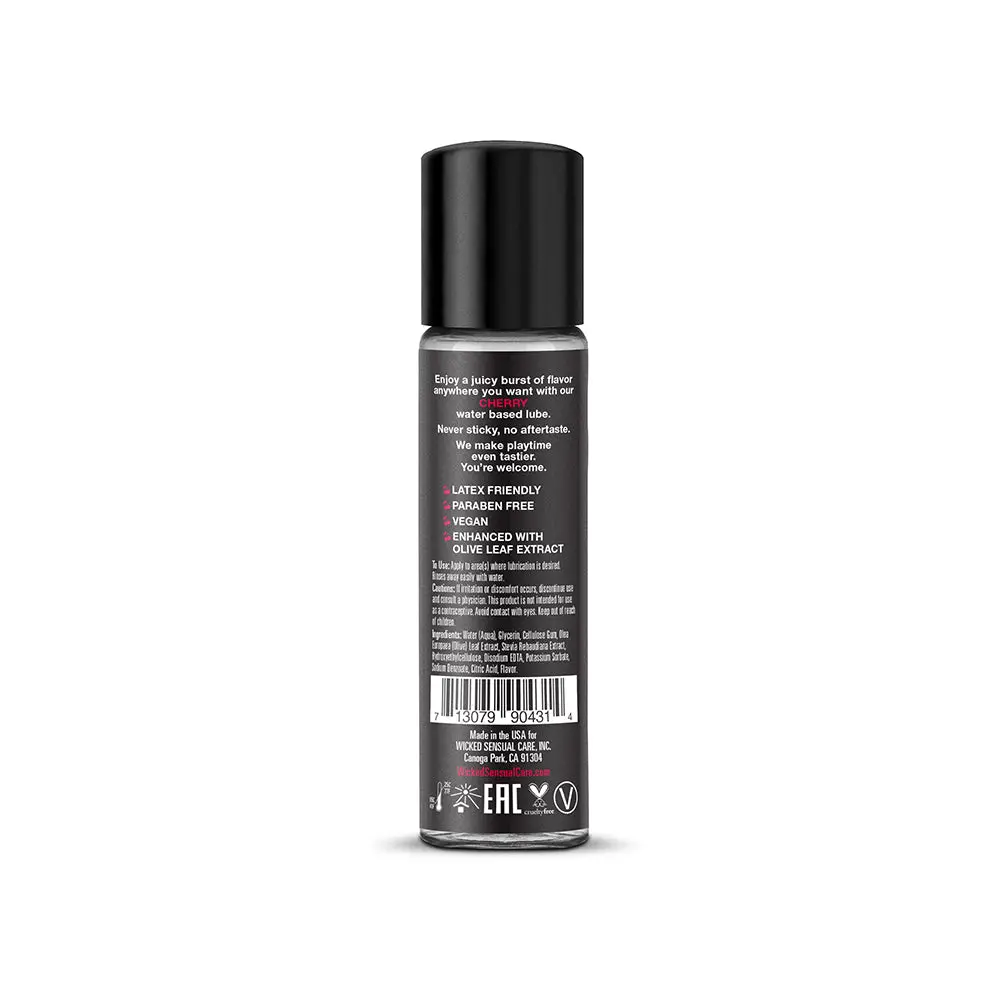 Wicked Aqua Cherry Water-Based Lubricant 1 Oz. 2