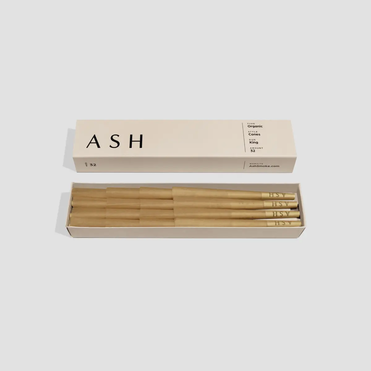 Ash Pre-Rolled Cones | Organic | 32 Count 1