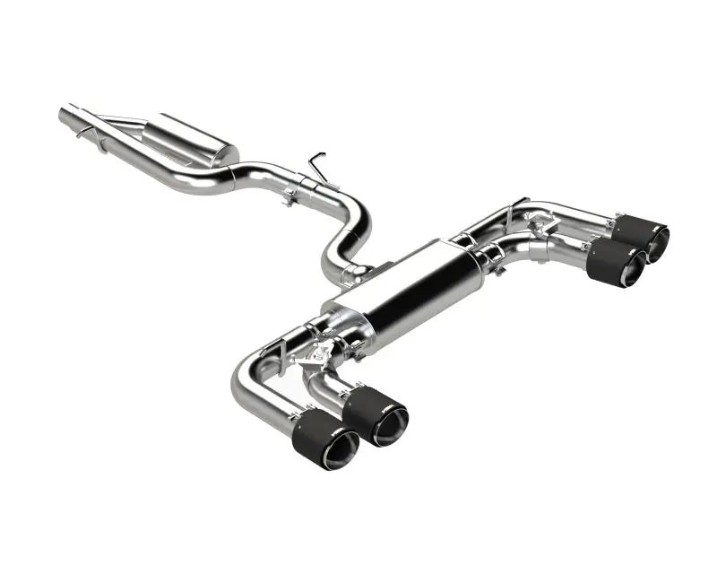 Mbrp 2022 Volkswagon Golf R Mk8 T304 Stainless Steel 3In Cat-Back, Quad Rear Exit- Carbon Fiber Tips 1