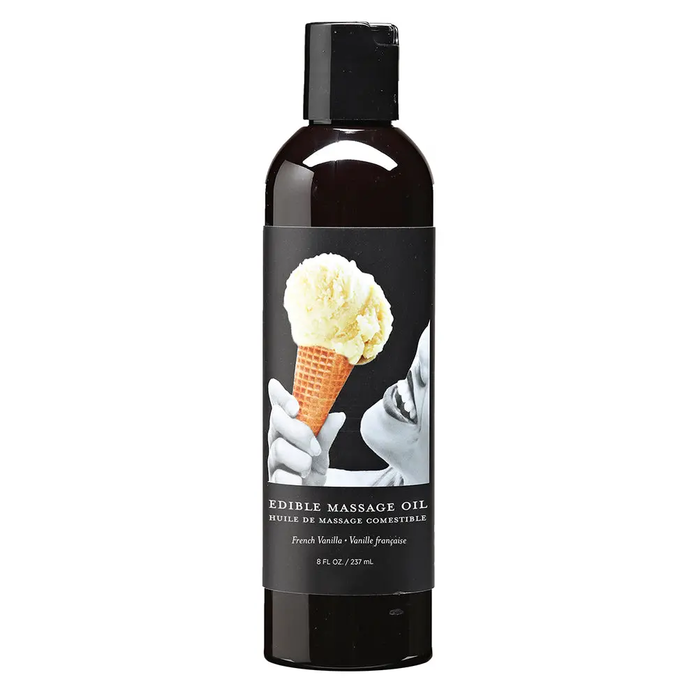 Earthly Body Edible Massage Oil Vanilla 8Oz 1