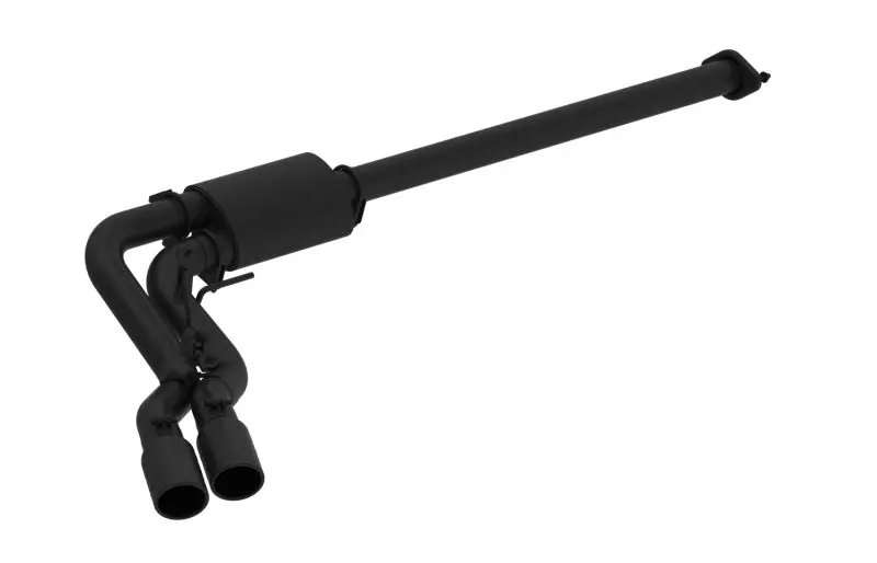 Mbrp 15-16 Ford F-150 2.7L/3.5L/5.0L 3In Cat Back Single Side Pre-Axle Dual Exit Black Coated 1