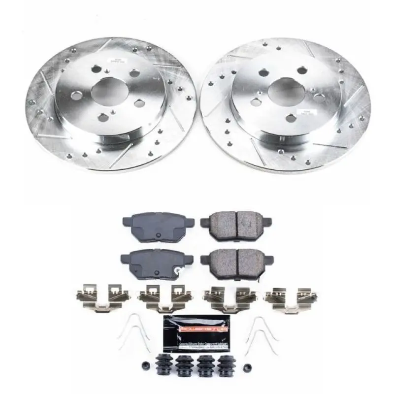 Power Stop 11-13 Lexus Ct200h Rear Z23 Evolution Sport Brake Kit 1