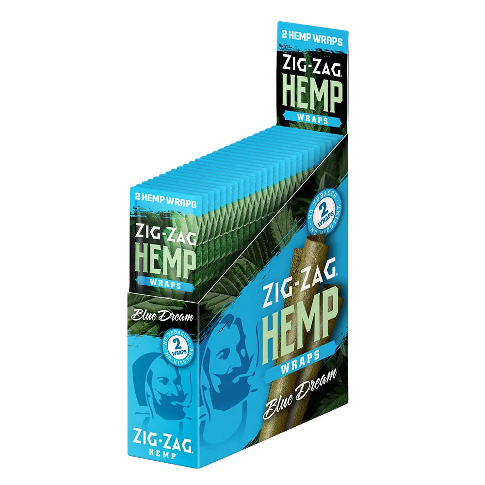 Zig Zag Hemp Wraps - 2Pk 25Pcs 1