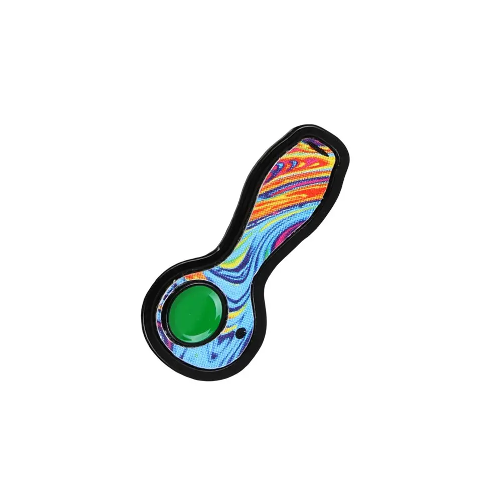 Wood Rocket Soft Enamel Lapel Pin - Swirly Pipe 1