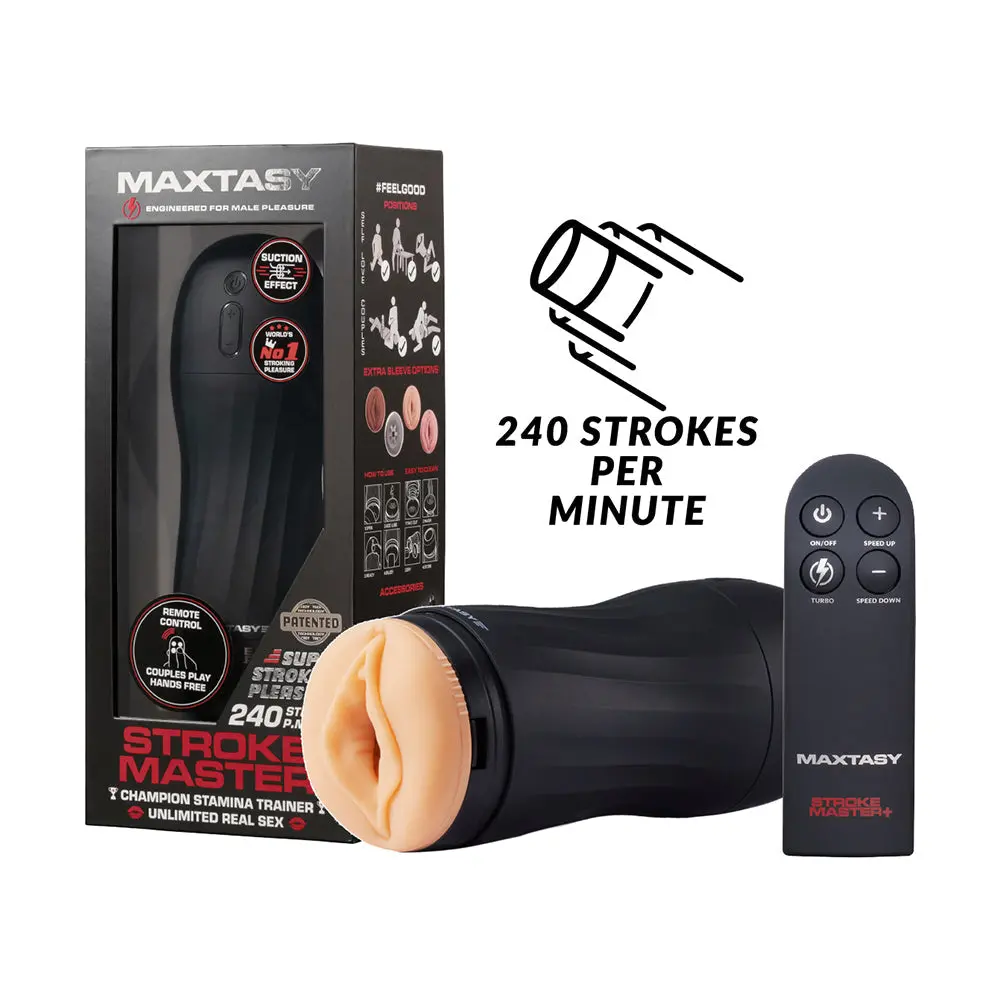 Maxtasy Stroke Master Realistic With Remote Nude Plus 1
