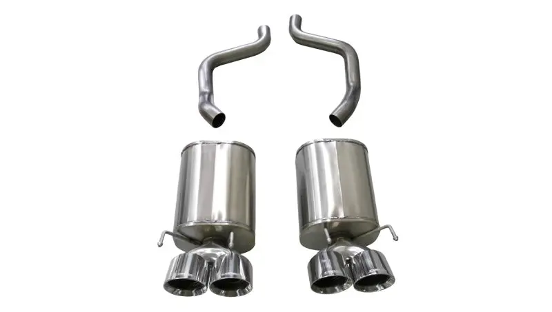 Corsa 2009-2013 Chevrolet Corvette (C6) 6.2L Polished Sport Axle-Back Exhaust W/4.5In Tips 1
