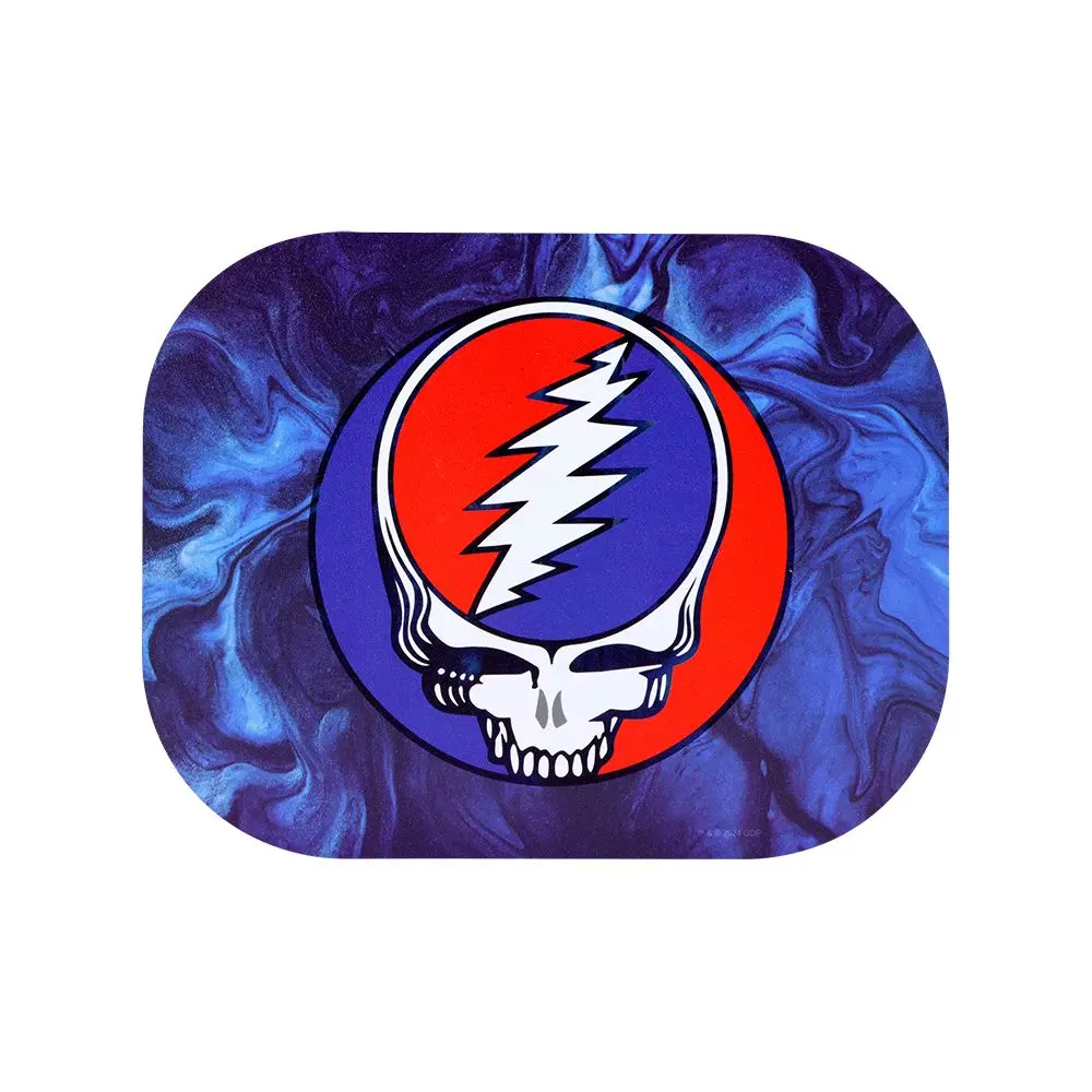 Grateful Dead X Pulsar Mini Magnetic Rolling Tray Lid - Steal Your Face Swirls / 7"X5.5" 1