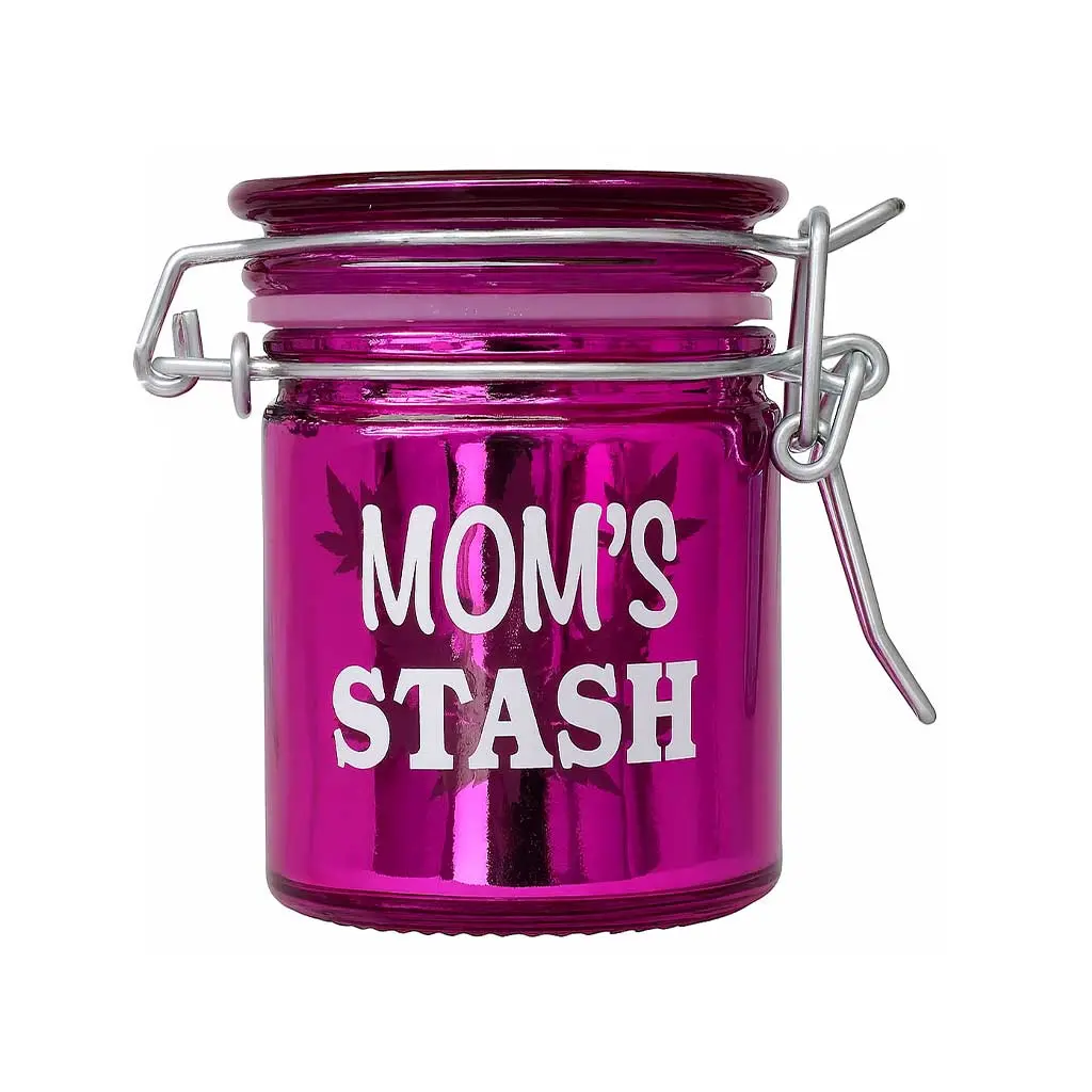 Airtight Glass Mom's Stash Storage Jar 1