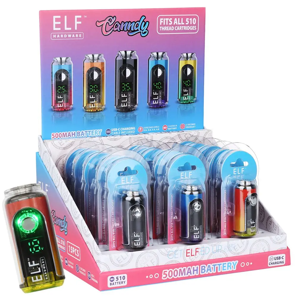 Elf Hardware Candy 510 Cart Vape Battery - 500Mah / 15Ct 1