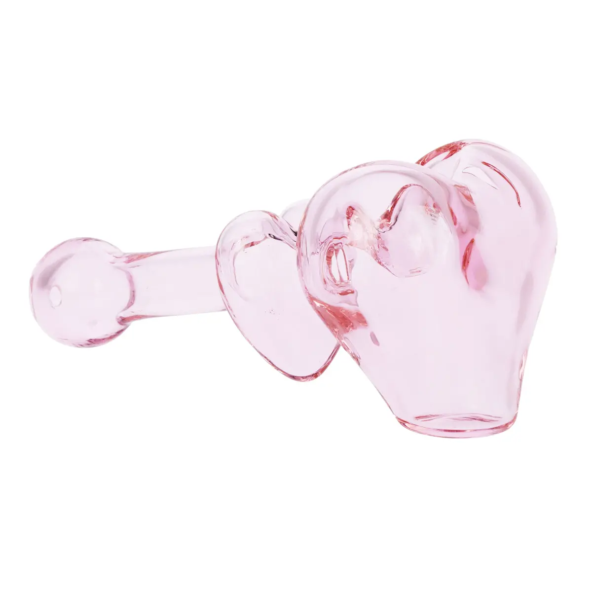 Lovely Hearts Glass Hand Pipe - 4" 1