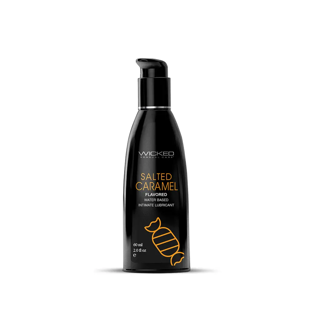 Wicked Aqua Salted Caramel Water-Based Lubricant 2 Oz. 1