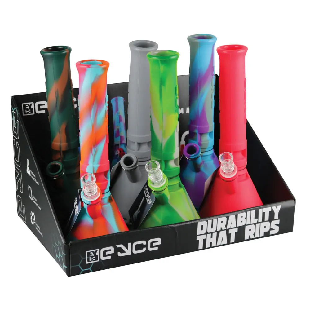 Eyce Beaker Silicone Water Pipe - 12" / 14Mm 6Pcs 1