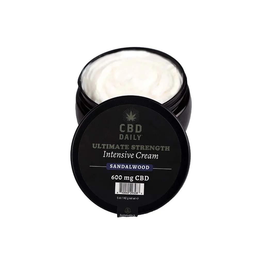Earthly Body Cbd Cream Sandalwood 5 Oz. 1