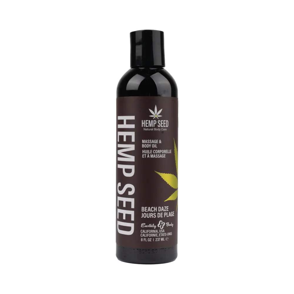 Earthly Body Hemp Massage Oil Beach Daze 8 Oz. 1