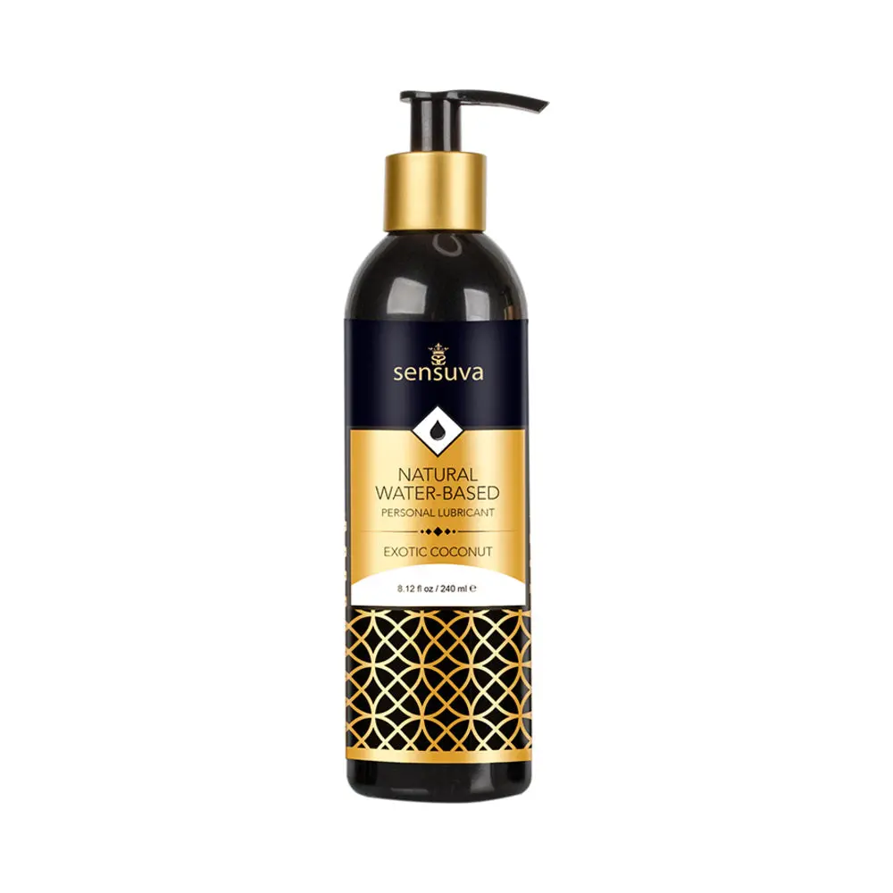 Sensuva Natural Water-Based Personal Lubricant Exotic Coconut 8 Oz. 1