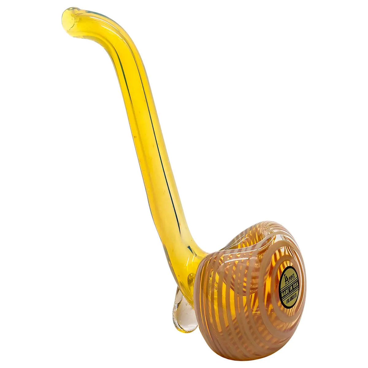 La Pipes "Flaco" Skinny Glass Sherlock Pipe 4