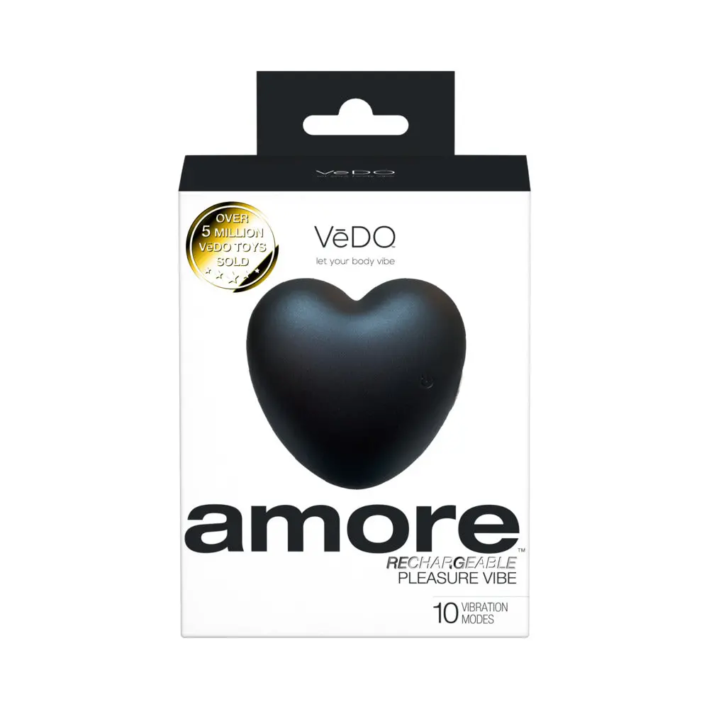 Vedo Amore Rechargeable Pleasure Vibe Black 1