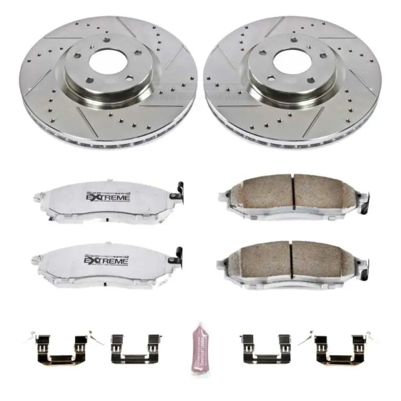 Power Stop 08-12 Infiniti Ex35 Front Z26 Street Warrior Brake Kit 1