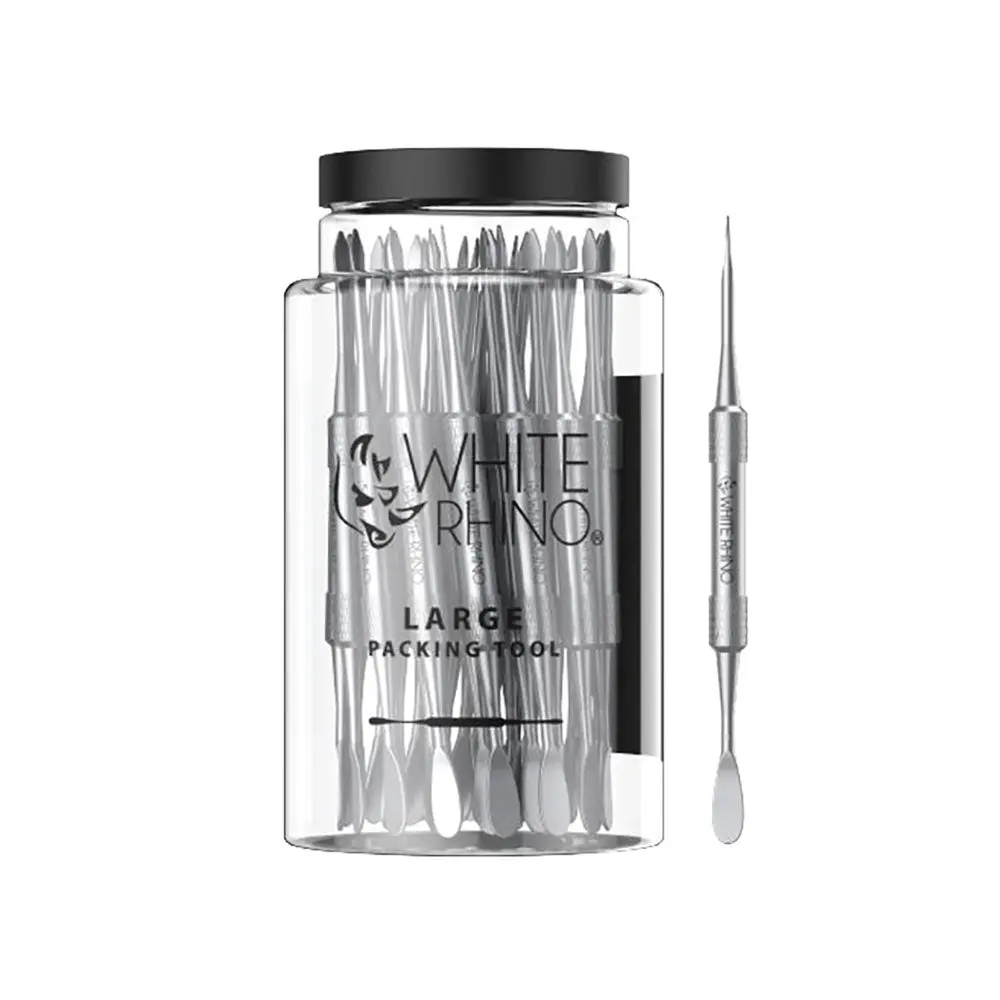 White Rhino Double-Sided Steel Packing Or Dab Tool 1