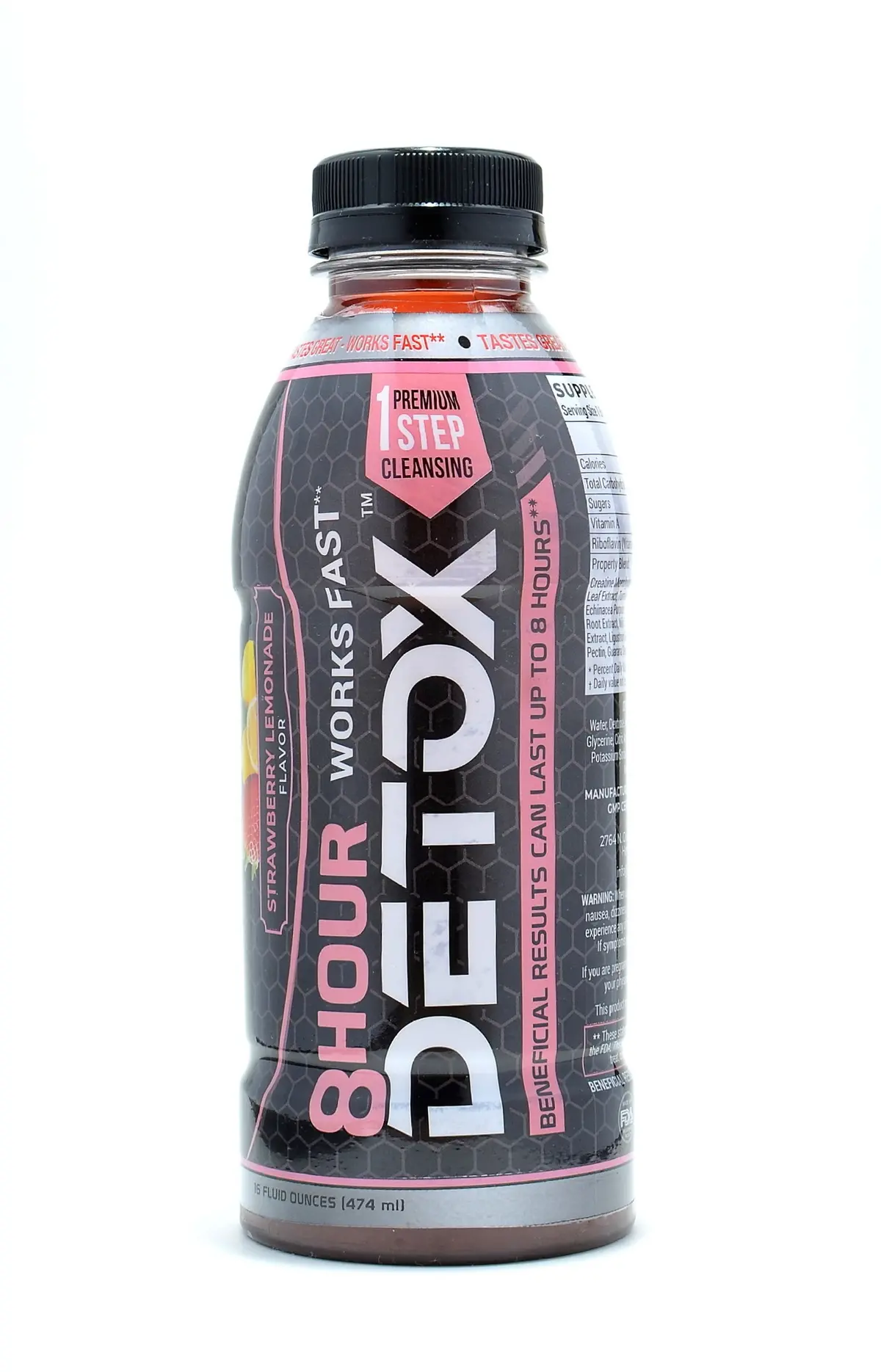 8 Hour Detox 16Oz - Strawberry Lemonade 1