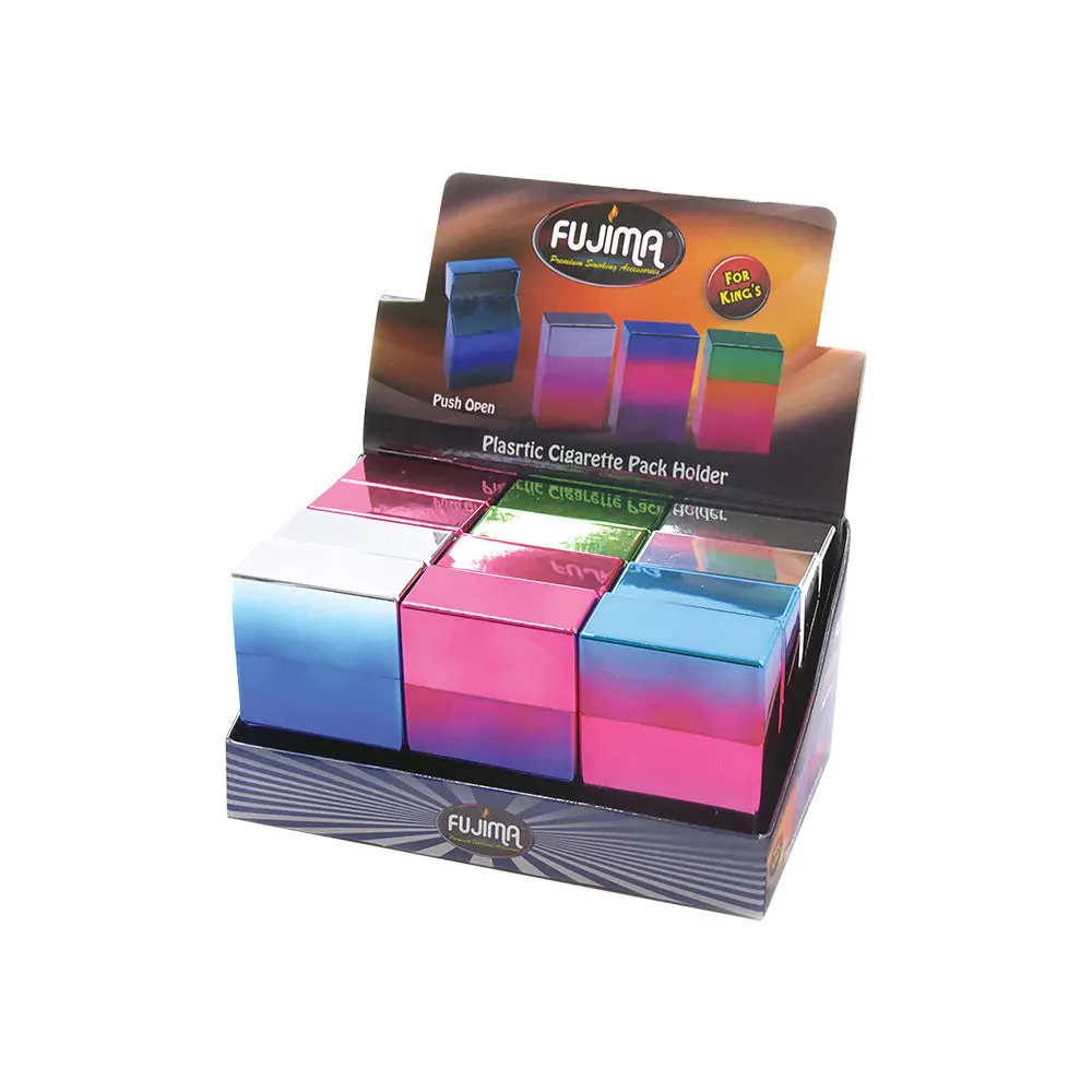 Fujima Gradient Cig Case - Kingsize / Assorted Colors - 12Pc Disp 1