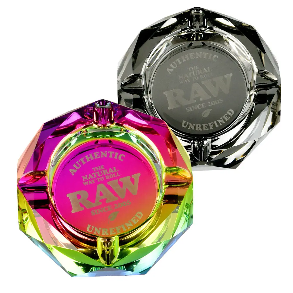 Raw Prism Glass Ashtray | 4.5" 1