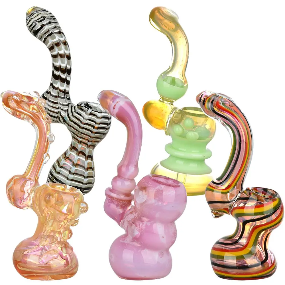 Illustrious Assortment Glass Sherlock Bubblers - 5.5" - 10Ct 1