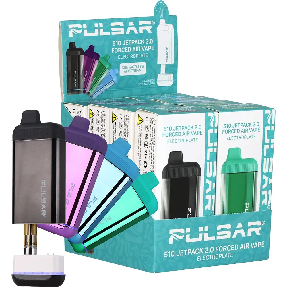 8Ct Display - Pulsar Dl 510 Jetpack 2.0 Variable Voltage Forced Air Vaporizer - 650Mah / Assorted Colors 1